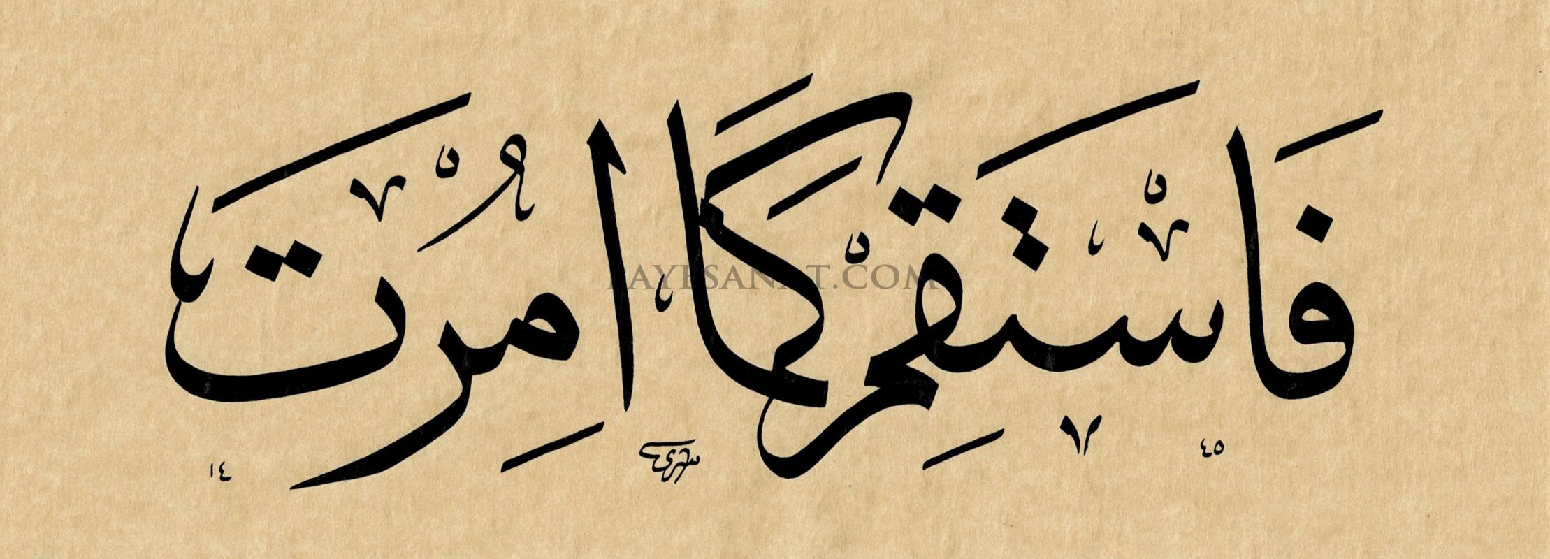 EMROLUNDUĞUN GİBİ DOSDOĞRU OL AYET