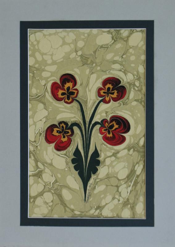 ÇİÇEKLİ  EBRU(Murakkalı)