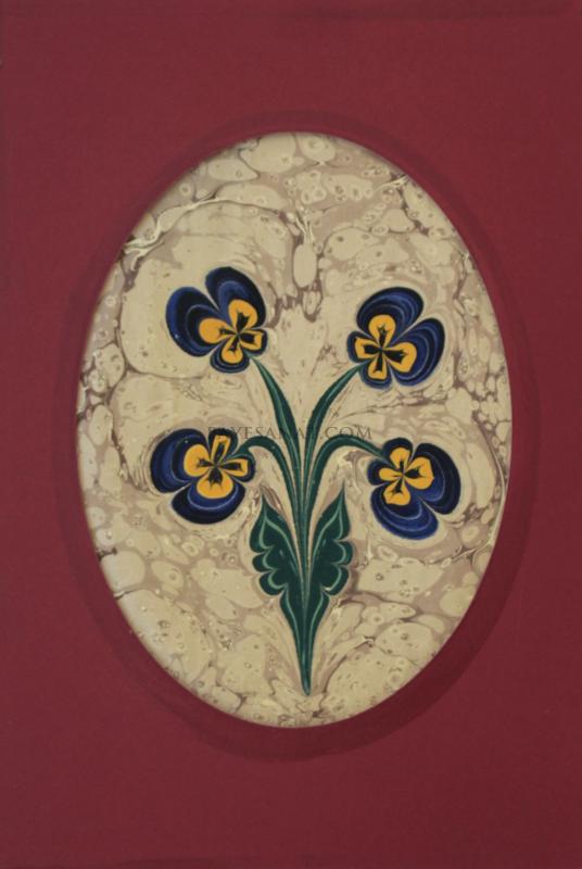 ÇİÇEKLİ  EBRU(Murakkalı)