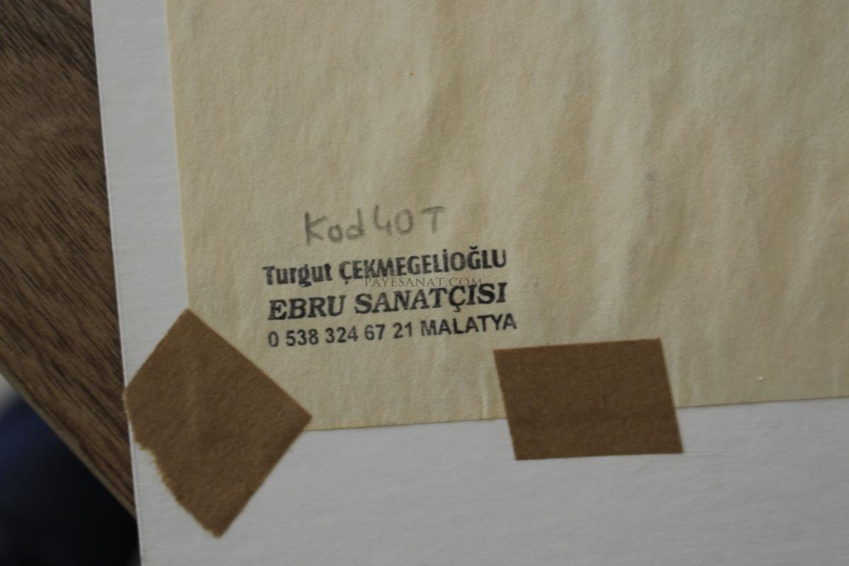 ÇİÇEKLİ  EBRU(Murakkalı)