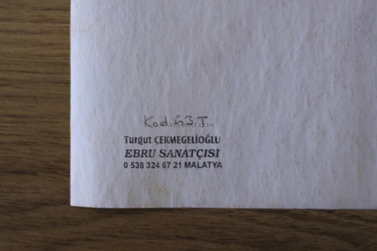 ÇİÇEKLİ EBRU (Murakkalı)
