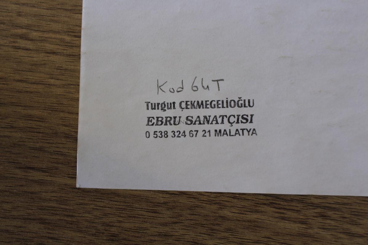 ÇİÇEKLİ EBRU