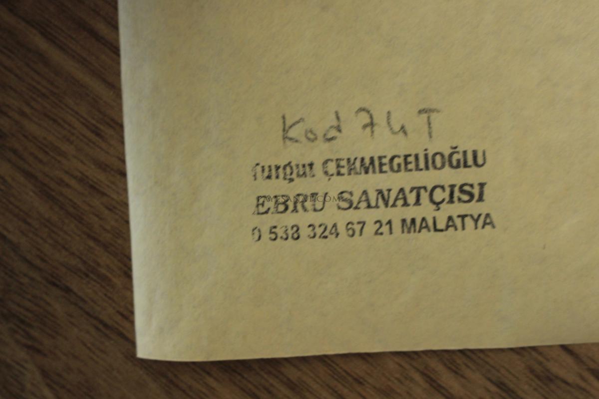 ÇİÇEKLİ EBRU 