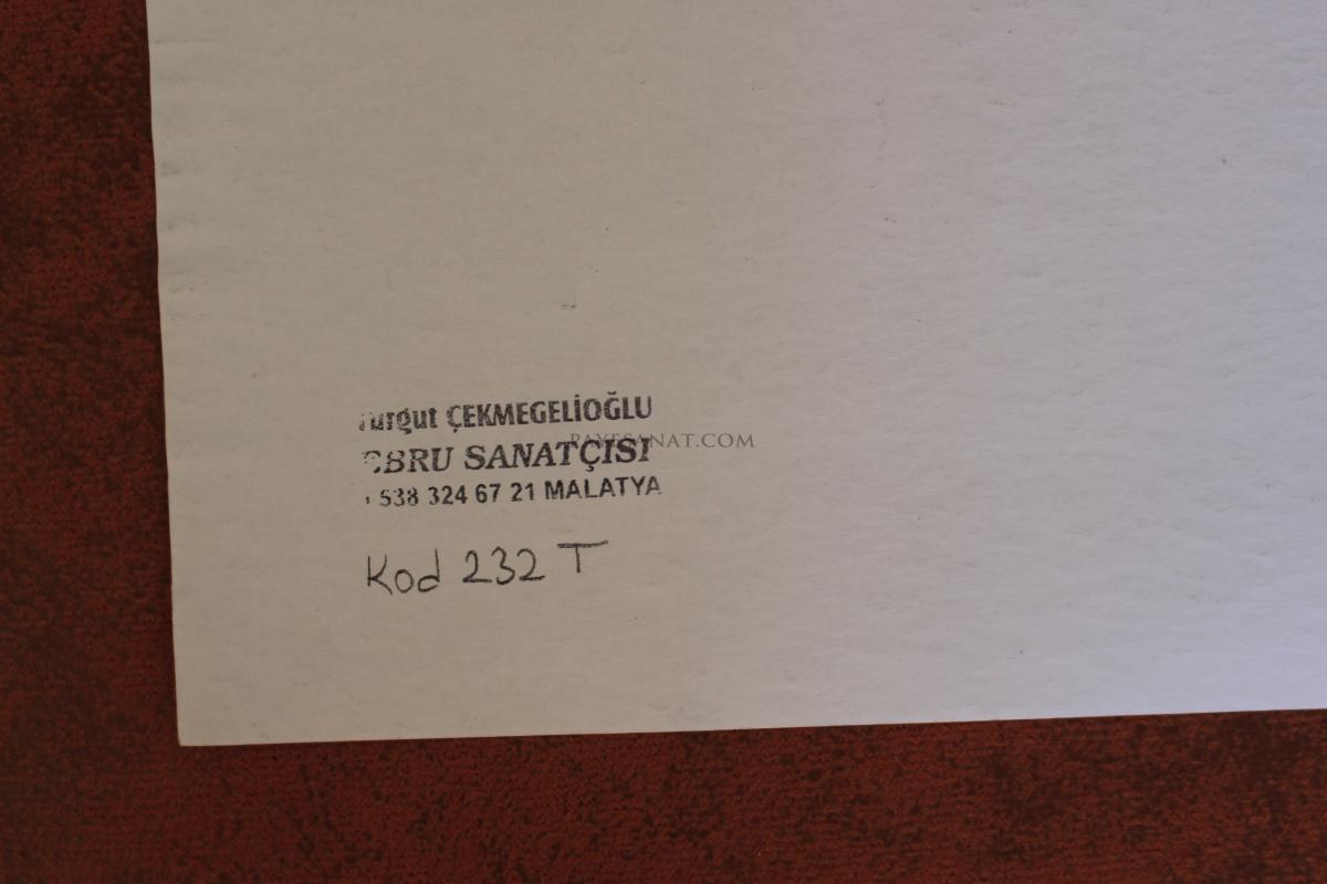 ÇİÇEKLİ EBRU 
